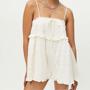 urban outfitters ruffle me up romper